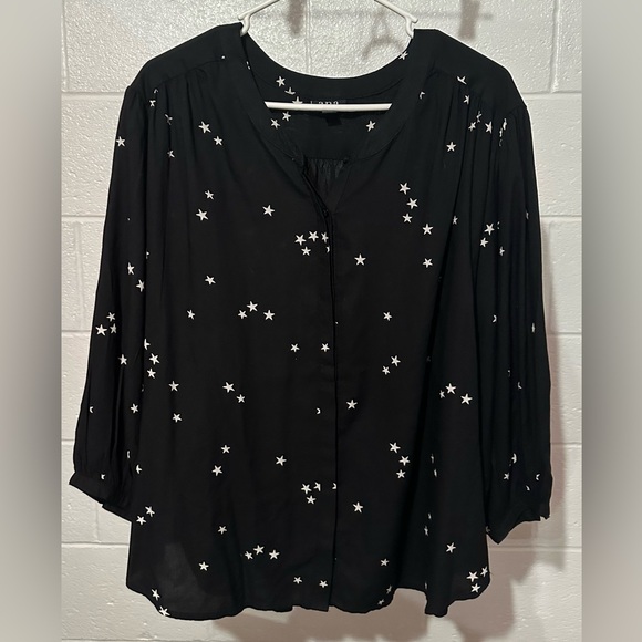a.n.a Tops - a.n.a. Black Blouse, Size: XXL
